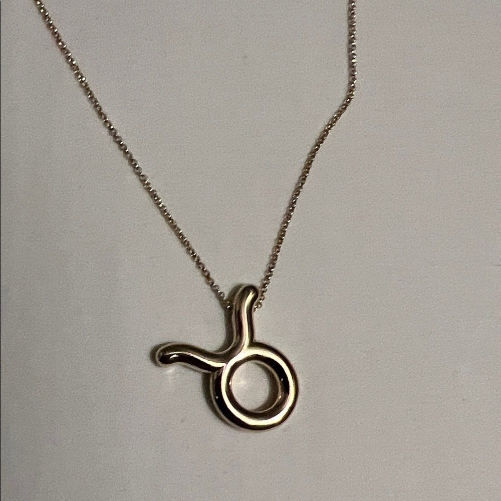 NWT Gold Baublebar Taurus Bull Pendant Necklace